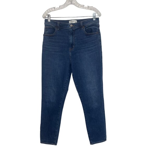 Abercrombie & Fitch The Super Skinny Ankle High Rise Jeans Size 31/12 - Picture 1 of 8